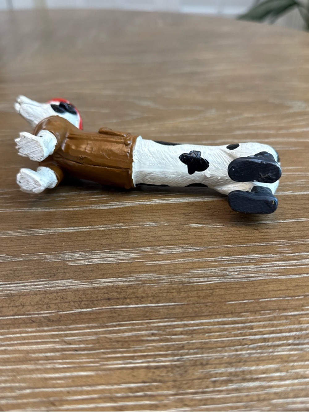 Dog Figure Dalmatian Dachshund With Pilot Outfit Hat Jacket Boots Resin - Picture 5 of 7